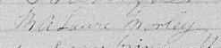 Signature de M A Laure Morley: 9 novembre 1840 Signature de M A Laure Morley: 9 novembre 1840