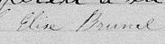 Signature de Elise Brunel: 31 mars 1841 Signature de Elise Brunel: 31 mars 1841