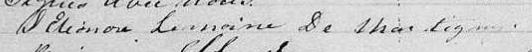 Signature de S Eléonore Lemoine De Martigny: 18 juin 1839 Signature de S Eléonore Lemoine De Martigny: 18 juin 1839