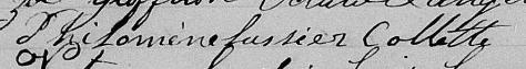 Signature de Philomène Lussier Collette: 29 mai 1834 Signature de Philomène Lussier Collette: 29 mai 1834