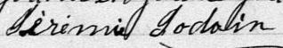 Signature de Jérémie Jodoin: 3 octobre 1881 Signature de Jérémie Jodoin: 3 octobre 1881