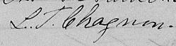 Signature de L. T. Chagnon: 25 août 1857 Signature de L. T. Chagnon: 25 août 1857