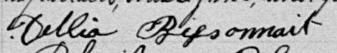 Signature de Dellia Bissonnait: 4 septembre 1892 Signature de Dellia Bissonnait: 4 septembre 1892