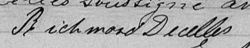 Signature de Richmond Decelles: 30 mars 1872 Signature de Richmond Decelles: 30 mars 1872
