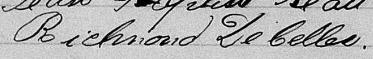 Signature de Richmond Decelles: 23 octobre 1872 Signature de Richmond Decelles: 23 octobre 1872