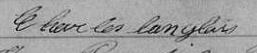 Signature de Charles Langlois: 11 juin 1861 Signature de Charles Langlois: 11 juin 1861