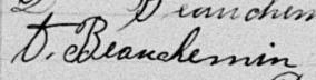 Signature de A. Beauchemin: 30 août 1892 Signature de A. Beauchemin: 30 août 1892
