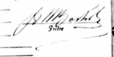Signature de J M Borhr: 22 avril 1917 Signature de J M Borhr: 22 avril 1917