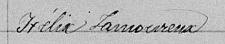 Signature de Félix Lamoureux: 9 février 1866 Signature de Félix Lamoureux: 9 février 1866