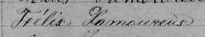 Signature de Félix Lamoureux: 18 février 1867 Signature de Félix Lamoureux: 18 février 1867