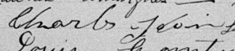 Signature de Charls Jdoin: 3 décembre 1894 Signature de Charls Jdoin: 3 décembre 1894