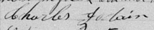 Signature de Charles Jodoin: 12 mars 1897 Signature de Charles Jodoin: 12 mars 1897