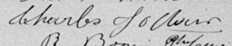 Signature de Charles Jodoin: 8 août 1899 Signature de Charles Jodoin: 8 août 1899