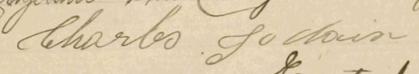 Signature de Charles Jodouin: 18 juillet 1900 Signature de Charles Jodouin: 18 juillet 1900