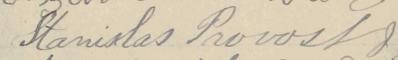 Signature de Stanislas Provost: 26 décembre 1901 Signature de Stanislas Provost: 26 décembre 1901