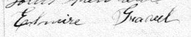 Signature de Elmire Gravel: 21 janvier 1878 Signature de Elmire Gravel: 21 janvier 1878