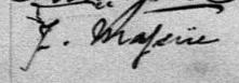 Signature de F. Massüe: 29 mai 1879 Signature de F. Massüe: 29 mai 1879