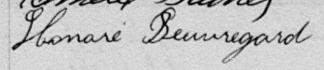 Signature de Honoré Beauregard: 10 mai 1886 Signature de Honoré Beauregard: 10 mai 1886