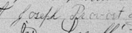 Signature de Joseph Provost: 25 juin 1896 Signature de Joseph Provost: 25 juin 1896