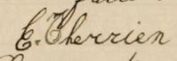 Signature de E. Therrien: 29 avril 1900 Signature de E. Therrien: 29 avril 1900
