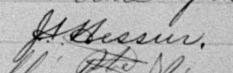 Signature de J. A. Messier: premier août 1895 Signature de J. A. Messier: premier août 1895