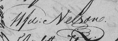 Signature de Wfd Nelson: 1819