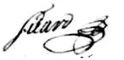Signature de Sicar: 18 septembre 1695