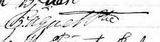 Signature de Pâquet Ptre: 25 janvier 1860