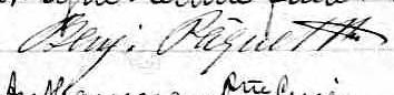 Signature de Benj. Pâquet: 5 septembre 1873