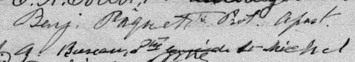 Signature de Benj. Pâquet Prot. Apost.: 31 juillet 1899
