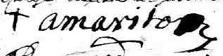 Signature F Amariton: 19 février 1727