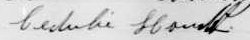 Signature de Cedulie Houde: 16 juillet 1888 Signature de Cedulie Houde: 16 juillet 1888